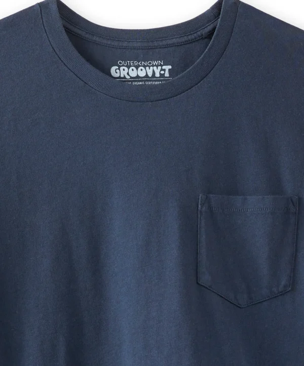 Tees + Henleys*Outerknown Groovy Pocket Tee Indigo