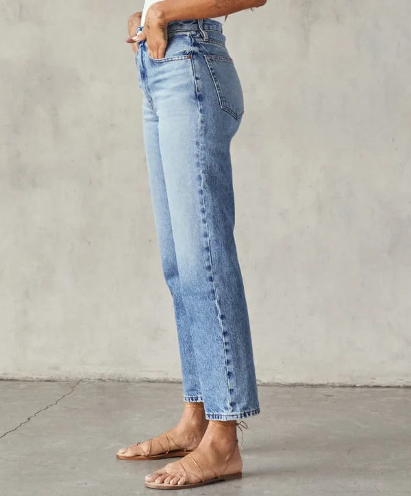 Pants + Shorts*Outerknown The Strand Straight Jean Mediumblue