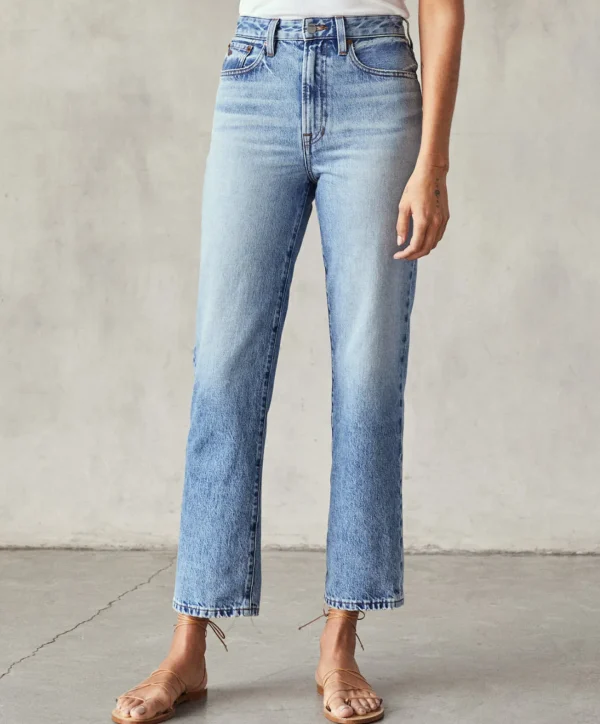 Pants + Shorts*Outerknown The Strand Straight Jean Mediumblue