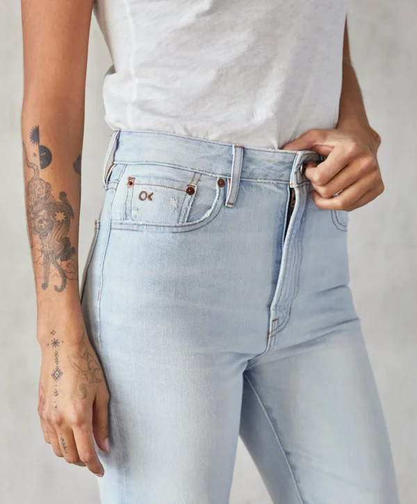 Pants + Shorts*Outerknown The Strand Straight Jean Paleblue