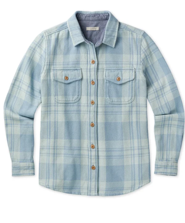 Shirts | The Blanket Shirt*Outerknown Women's Blanket Shirt Bluedustseamistplaid